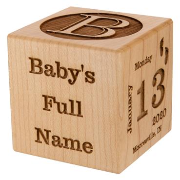 Personalized Baby Block TYPEFACE - Craft-E-Family